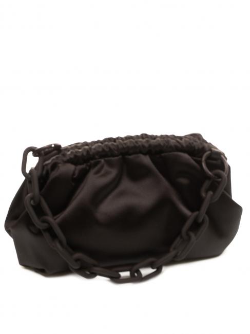 THALIA FRAME clutch mic din satin BLACK - Genți femei