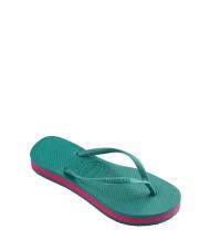 HAVAIANAS SLIM FLATFORM SLIM FLATFORM Flip-flops pentru femei prospețime verde - Pantofi femei - 2