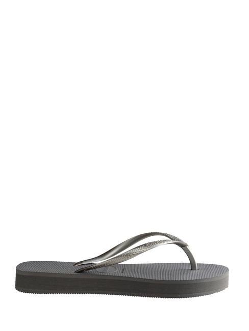 SLIM FLATFORM SLIM FLATFORM Flip-flops pentru femei oțel / gri - Pantofi femei