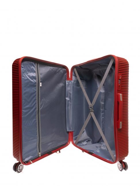 LUCKY Set de 3 carucioare roșu - Set trolere