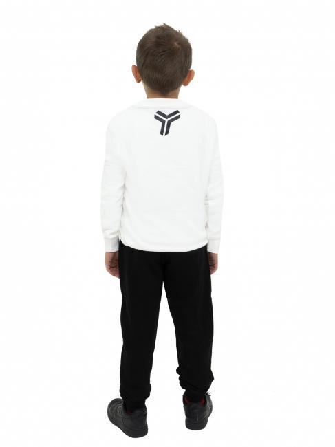 HEEP Set hanorac și pantaloni alb murdar / negru - Treninguri pentru copii