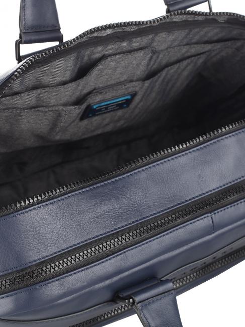 SETEBOS Servieta pentru laptop de 15", din piele albastru - Serviete birou