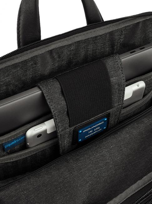 CHARLIE Rucsac pentru laptop de 15,6", din piele negru - Rucsacuri pentru laptop