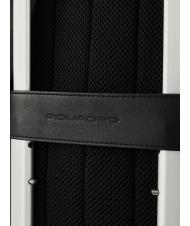 PIQUADRO CHARLIE Rucsac pentru laptop de 15,6", din piele negru - Rucsacuri pentru laptop - 7