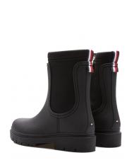 TOMMY HILFIGER RAIN BOOT ANKLE Botine impermeabile BLACK - Pantofi femei - 3