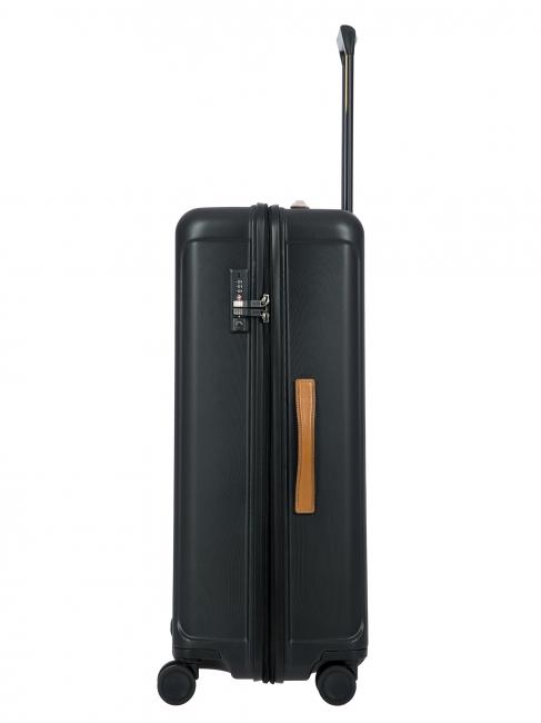 CAPRI Cărucior mare cu port USB negru - Trolere rigide