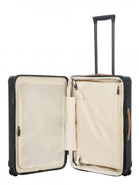 CAPRI Cărucior mediu cu port USB negru - Trolere rigide