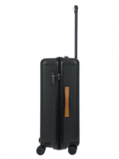 CAPRI Cărucior mediu cu port USB negru - Trolere rigide