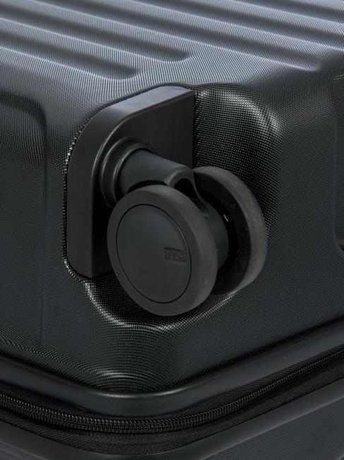 CAPRI Cărucior mediu cu port USB negru - Trolere rigide