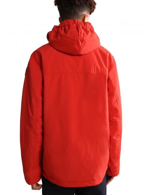 KIDS RAINFOREST WINTER Jacheta anorak maci roșii - Jachete pentru copii