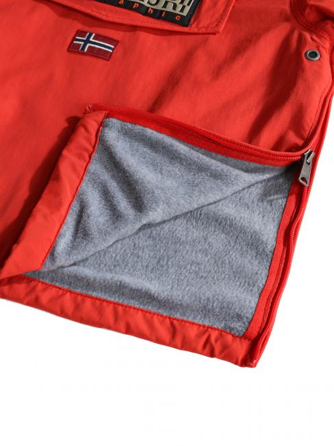 KIDS RAINFOREST WINTER Jacheta anorak maci roșii - Jachete pentru copii