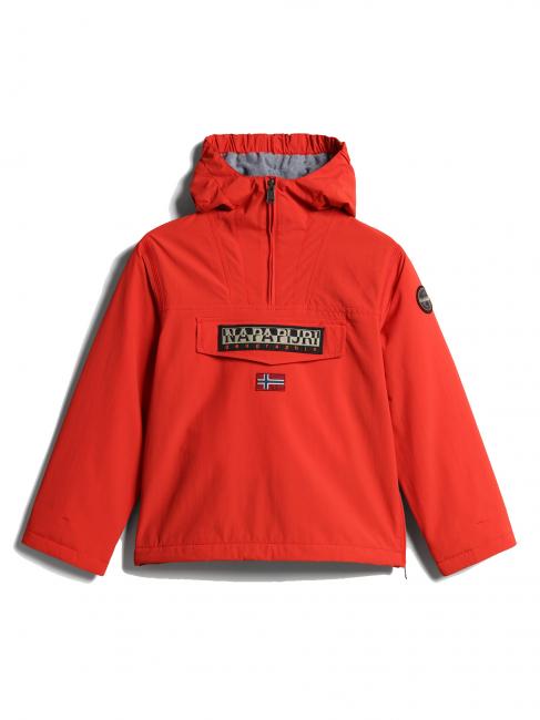 KIDS RAINFOREST WINTER Jacheta anorak maci roșii - Jachete pentru copii