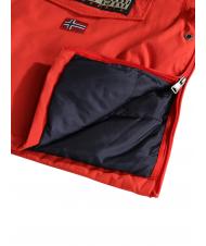 NAPAPIJRI KIDS RAINFIOREST 2 POCKET Jachetă cu glugă (4-16 ani) maci roșii - Jachete pentru copii - 6