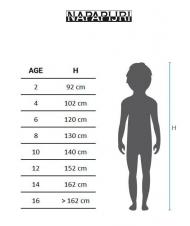 NAPAPIJRI KIDS RAINFIOREST 2 POCKET Jachetă cu glugă (4-16 ani) maci roșii - Jachete pentru copii - 8