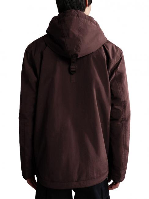 RAINFOREST WINTER 3 Jacheta impermeabila cu gluga burgundy fudge - Geci de bărbați