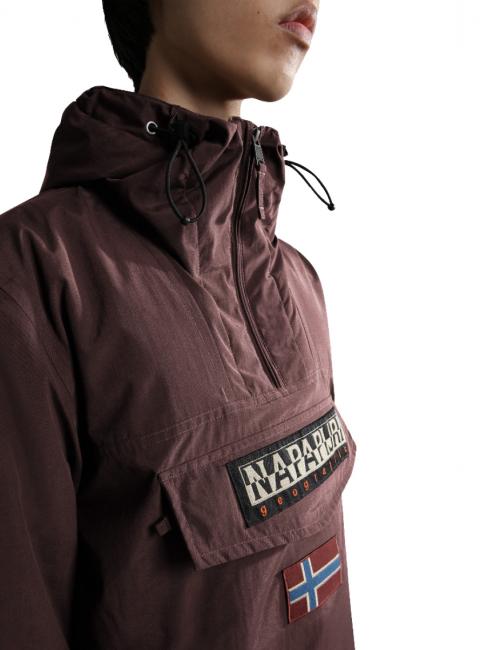 RAINFOREST WINTER 3 Jacheta impermeabila cu gluga burgundy fudge - Geci de bărbați