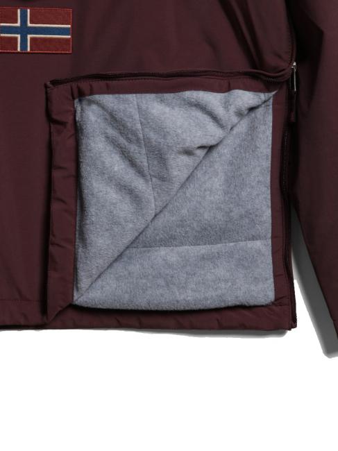 RAINFOREST WINTER 3 Jacheta impermeabila cu gluga burgundy fudge - Geci de bărbați