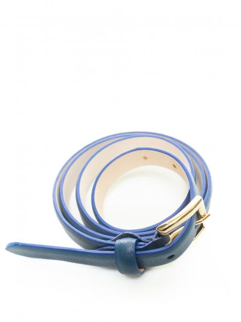 Cintura sottile in pelle palmellata  marin - Curele