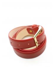 LESAC Cintura in pelle liscia  roșie - Curele - 3