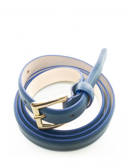 Cintura sottile in pelle liscia  marin - Curele