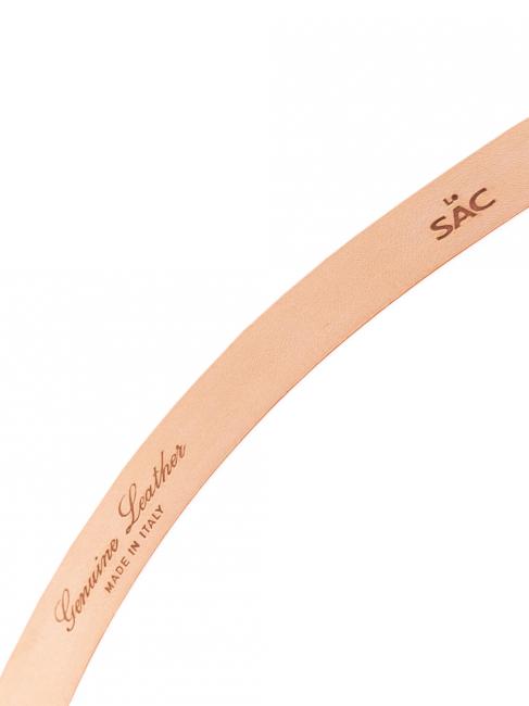 Cintura sottile in pelle liscia  marin - Curele