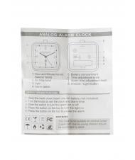 SPALDING LIGHTED SQUARE Trezeşte-te alb - Ceasuri și ceasuri cu alarmă - 5