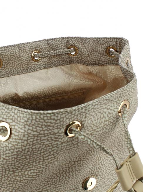 BORBONES Rucsac mediu din țesătură nisip - Genți femei