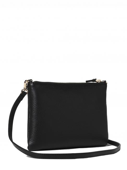 BEST CROSSBODY Geanta mini din piele negru - Genți femei
