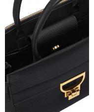 COCCINELLE ARLETTIS Geanta de mana din piele ciocanita negru - Genți femei - 5