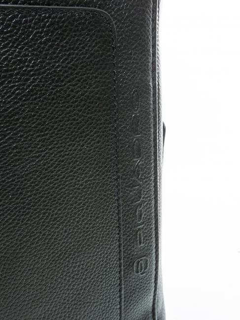 X1 Rucsac din piele, suport pentru pc de 15,6". negru - Rucsacuri pentru laptop