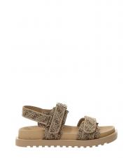 GUESS FABELIS 2 Sandale cu logo Bej / maro - Pantofi femei - 3