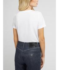 GUESS AURELIA Tricou din bumbac cu imprimeu alb purpuriu - tricou - 2