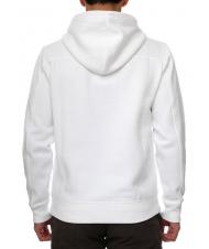 CALVIN KLEIN BOX STRIPED LOGO Hanorac cu gluga Alb strălucitor - hanorace - 2