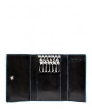 PIQUADRO BLUE SQUARE Husa pentru chei din piele - Portchei
