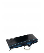 PIQUADRO Inel de chei BLUE SQUARE, din piele albastru - Portchei - 2