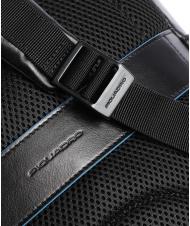 PIQUADRO BLUE SQUARE Revamp Rucsac pentru laptop de 14", din piele negru - Rucsacuri pentru laptop - 3