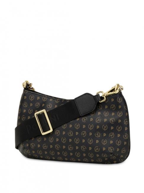 HERITAGE Geantă de umăr cu mâner cu lanț negru - Genți femei