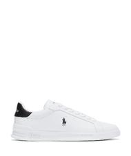 RALPH LAUREN HERITAGE COURT II NAPPA Adidași din piele pentru bărbați alb negru - Pantofi bărbați - 2