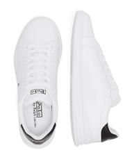 RALPH LAUREN HERITAGE COURT II NAPPA Adidași din piele pentru bărbați alb negru - Pantofi bărbați - 4