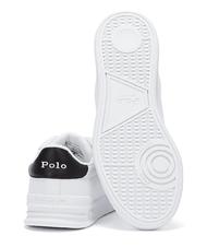 RALPH LAUREN HERITAGE COURT II NAPPA Adidași din piele pentru bărbați alb negru - Pantofi bărbați - 5
