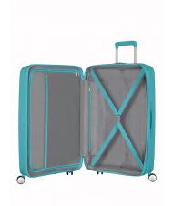 AMERICAN TOURISTER SOUNDBOX SPINNER Troller mediu, extensibil tonic turcoaz - Trolere rigide - 2