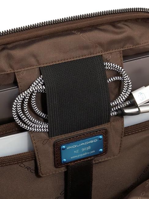 PAAVO Rucsac pentru laptop de 15,6", din piele MORO - Rucsacuri pentru laptop