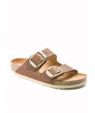 BIRKENSTOCK ARIZONA BIG BUCKLE Sandale din piele unsă coniac - Pantofi unisex - 4