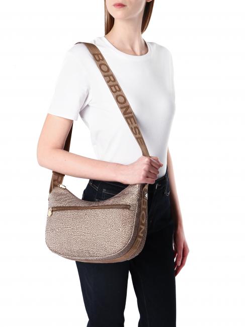 LUNA BAG SMALL ECO LINE Geantă LUNA Hobo, Mic beiger mare - Genți femei