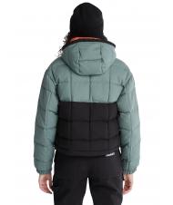 TIMBERLAND HOODER PUFFER Jacheta cu gluga verde balsam/negru - Jachete de puf pentru femei - 4