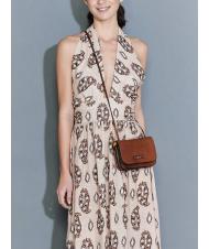 THE BRIDGE RUSTICI Geanta de umar din piele BROWN - Genți femei - 5