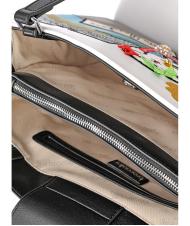 BRACCIALINI CARTOLINE ROMA Geantă shopper de umăr negru - Genți femei - 4