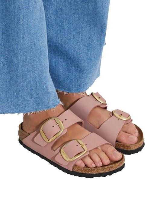 ARIZONA BIG BUCKLE Papuc din piele nubuck trandafiri vechi - Pantofi femei