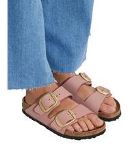 BIRKENSTOCK ARIZONA BIG BUCKLE Papuc din piele nubuck trandafiri vechi - Pantofi femei - 5