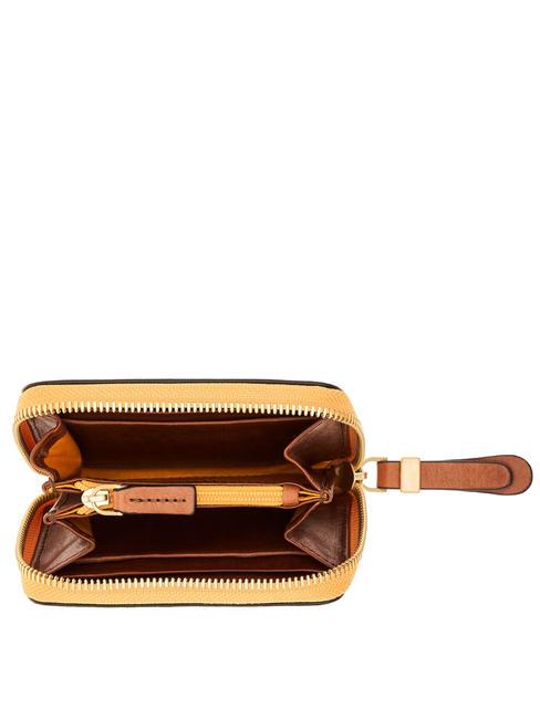 CHIARA Portofel mic din piele BROWN - Portofele femei